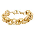 15mm Gold XXL Ornate Belcher Bracelet-Bracelets-Bling King-Bling King