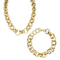 Luxury Set 16mm XXL Gold Classic Belcher Chain and Bracelet