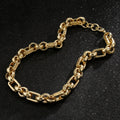 30 Inch Luxury XXL 18mm Gold Ornate Gypsy Link Belcher Chain