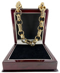New Luxury XXL 18mm Gold Ornate Gypsy Link Belcher Chain