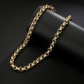 12mm Gold Crystal Pattern Belcher Chain Big Links