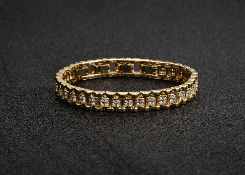 10mm Gold Presidential Bracelet
