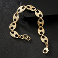Gold Ornate Gypsy Marine Belcher Link Mariner Bracelet