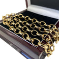 Gold Oval Belcher Chain