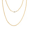 3mm Gold Rope Chain Necklace