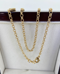 3mm Gold Belcher Chain Necklace