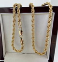 5mm Gold Rope Chain Necklace Classic