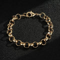 10mm Gold Classic Belcher Bracelet and Chain (8 and 24 inches)
