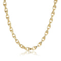 Gold 9mm 3D Patterned Tulip Chain