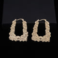 Gold 37mm Long 3D Handbag Earrings Gypsy Creole