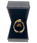 Boxed Gold Saddle Ring Stamped 24K-Rings-The Bling King-Bling King