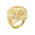 Gold St George Dragon Slayer Sovereign Ring