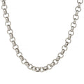 8mm Silver Diamond Cut Pattern Belcher Chain-Chain-Bling King-24-inch Chain-Bling King